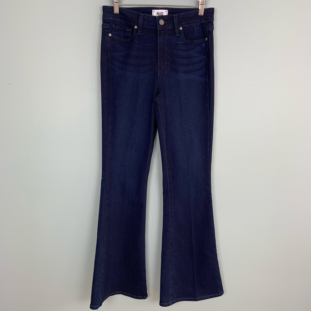 PAIGE Dark Wash High Rise Bell Canyon Denim Jeans